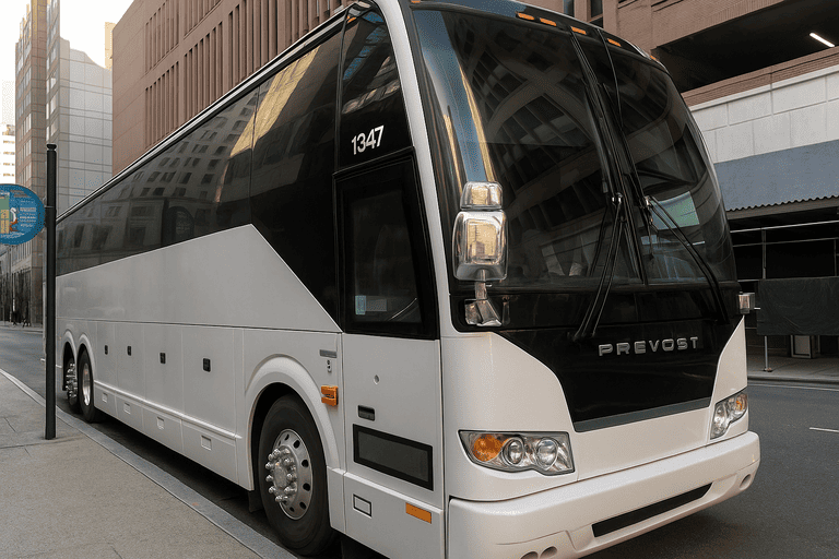 a Charter Bus Rental Taylorsville coach bus