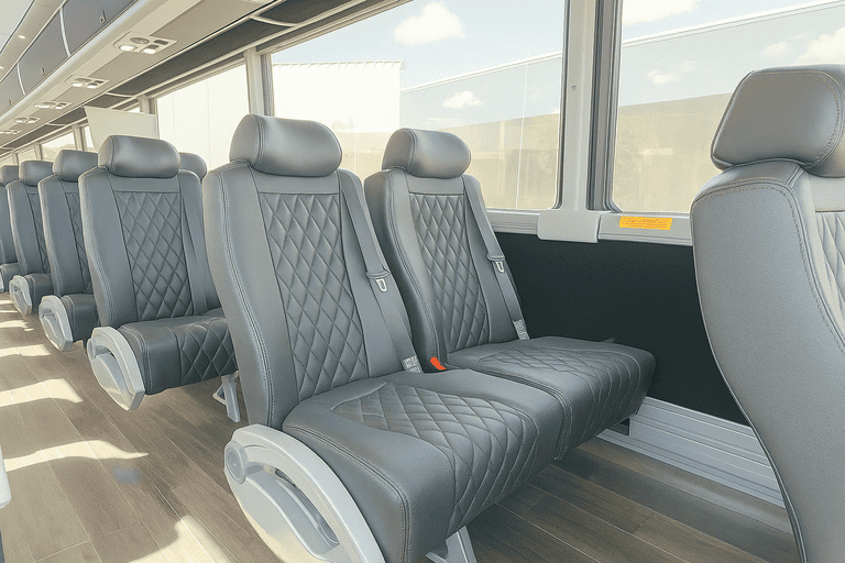 interior of Charter Bus Rental Taylorsville charter bus